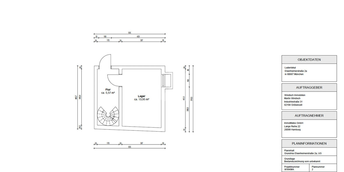 Grundriss Untergeschoss