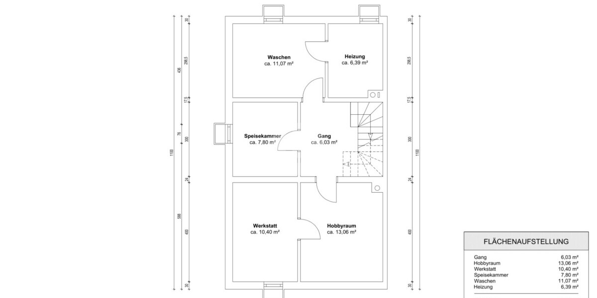 Grundriss Untergeschoss
