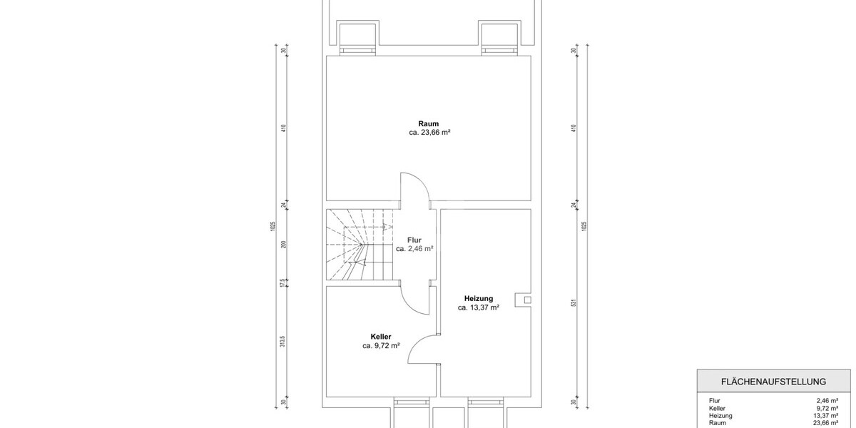 Grundriss Untergeschoss