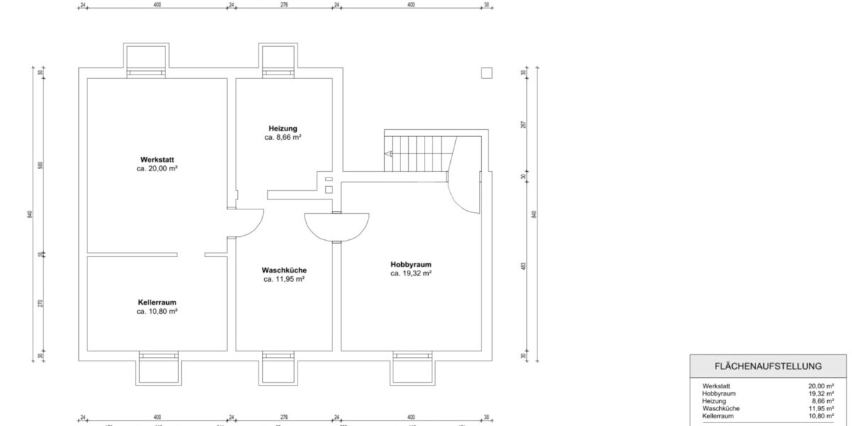 Grundriss Kellergeschoss