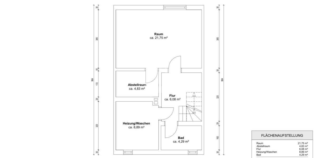 Grundriss Untergeschoss