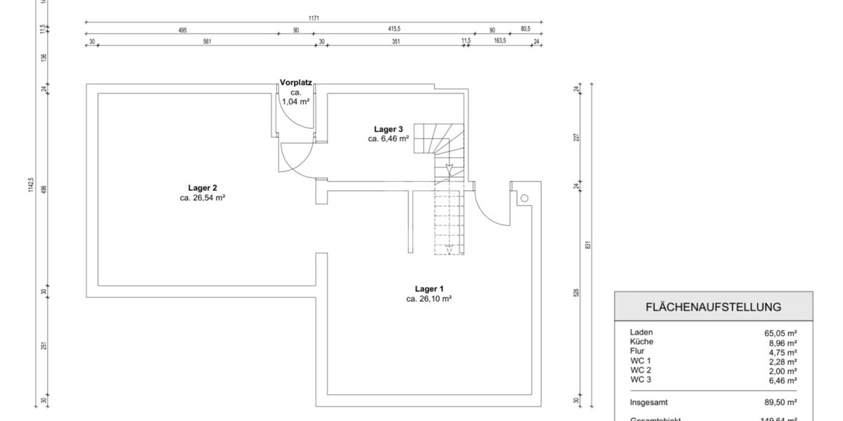 Grundriss Kellergeschoss