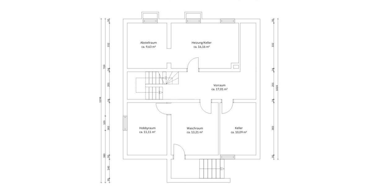 Grundriss Kellergeschoss